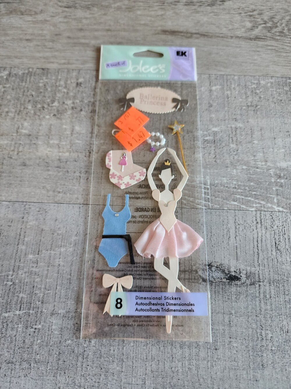 Jolee’s Dimensional 3D Stickers BALLERINA Ballet Dance New Retired #41